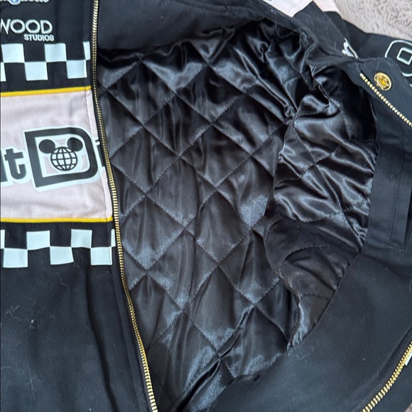 Disney Black and Pink Checkered Jacket size xl - Picture 8 of 9